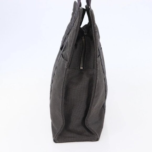 HERMES Her Line MM Hand Bag Canvas Gray Auth - Picture 4 of 16
